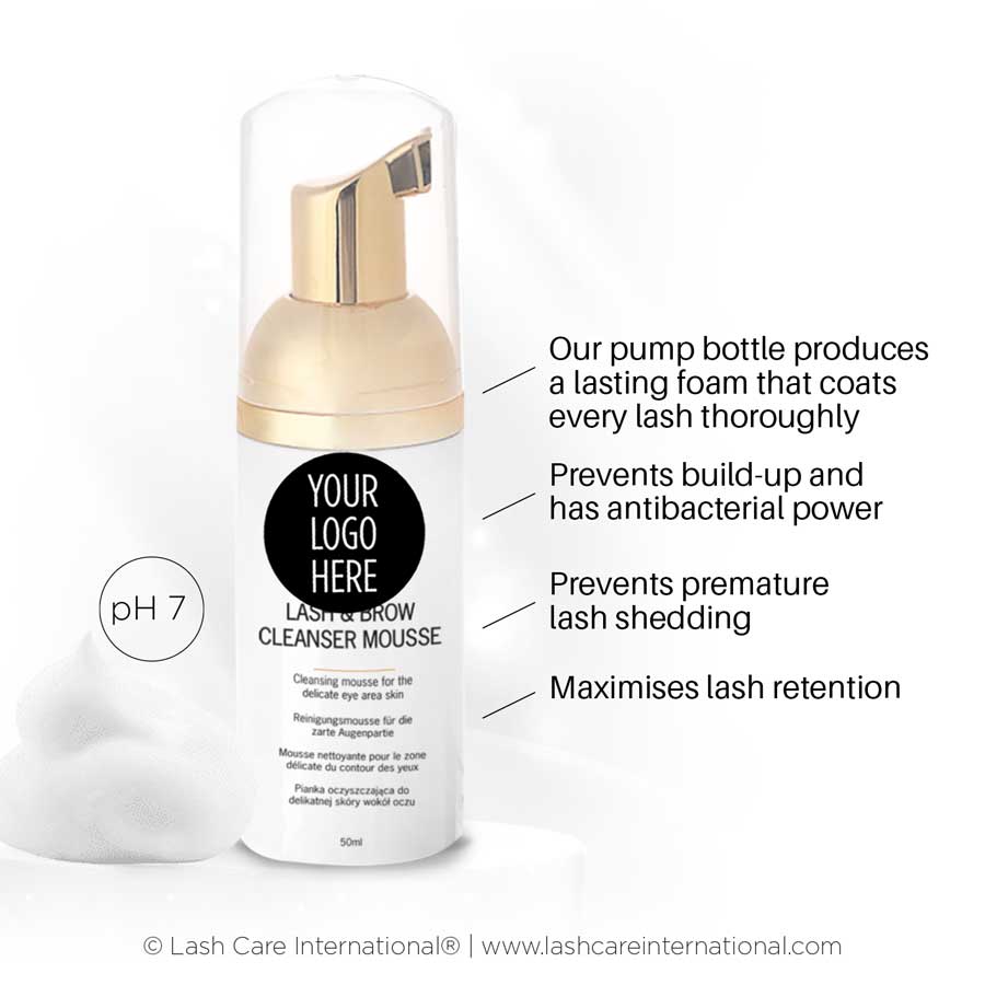 Private Label Lash & Brow Foaming Cleanser