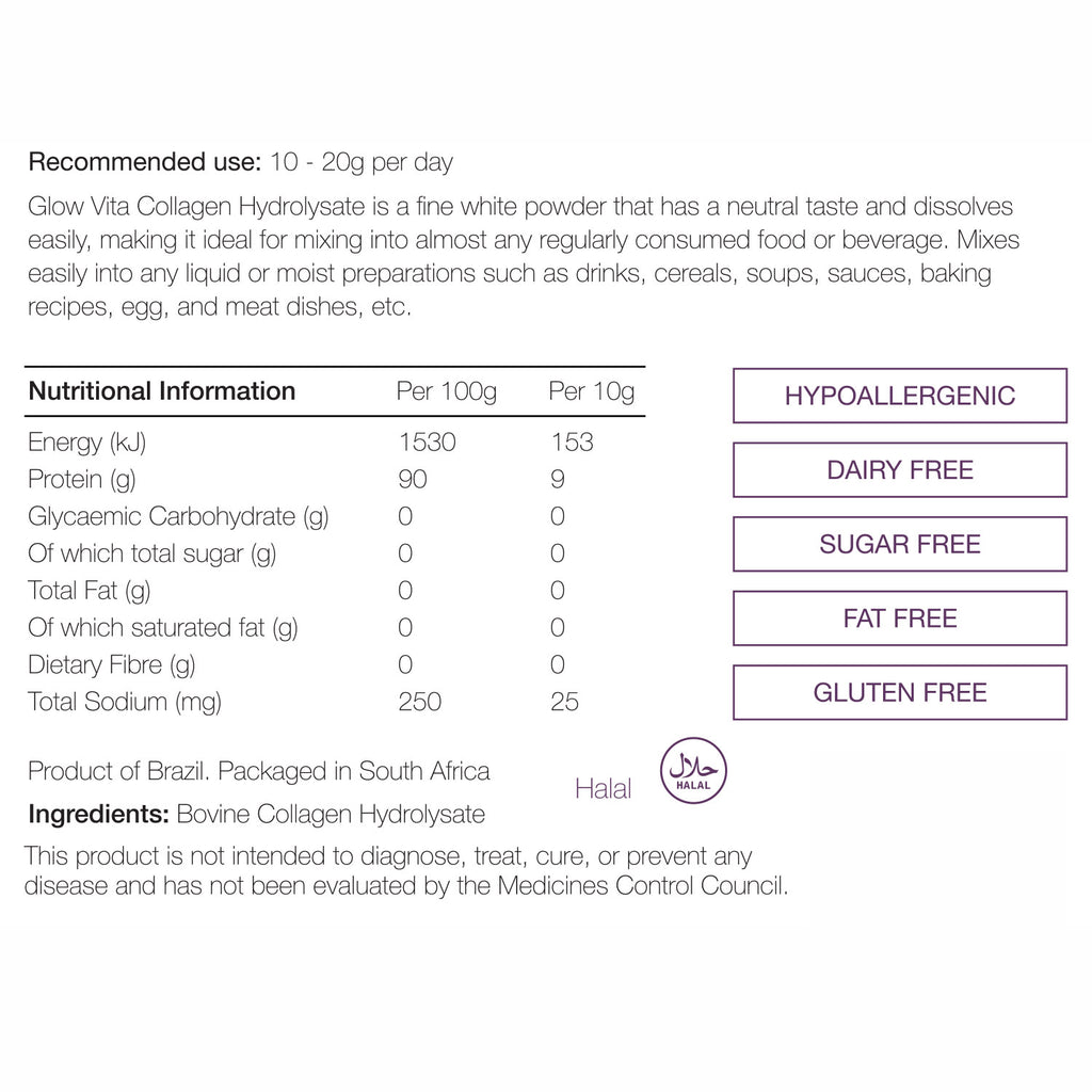 Glow Vita Hydrolysed Bovine Collagen | Cancelled Order Sale